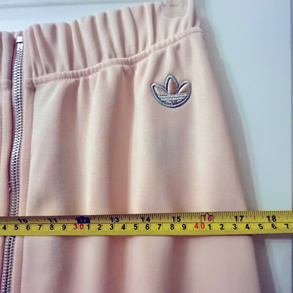 Adidas Front Zip Skirt- Pink Tint Midi Skirt - Picture 8 of 8